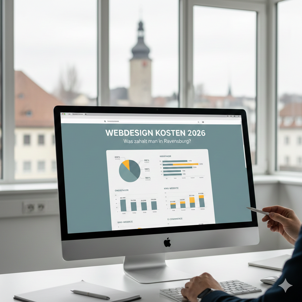 Webdesign Kosten Übersicht für Unternehmen in Ravensburg