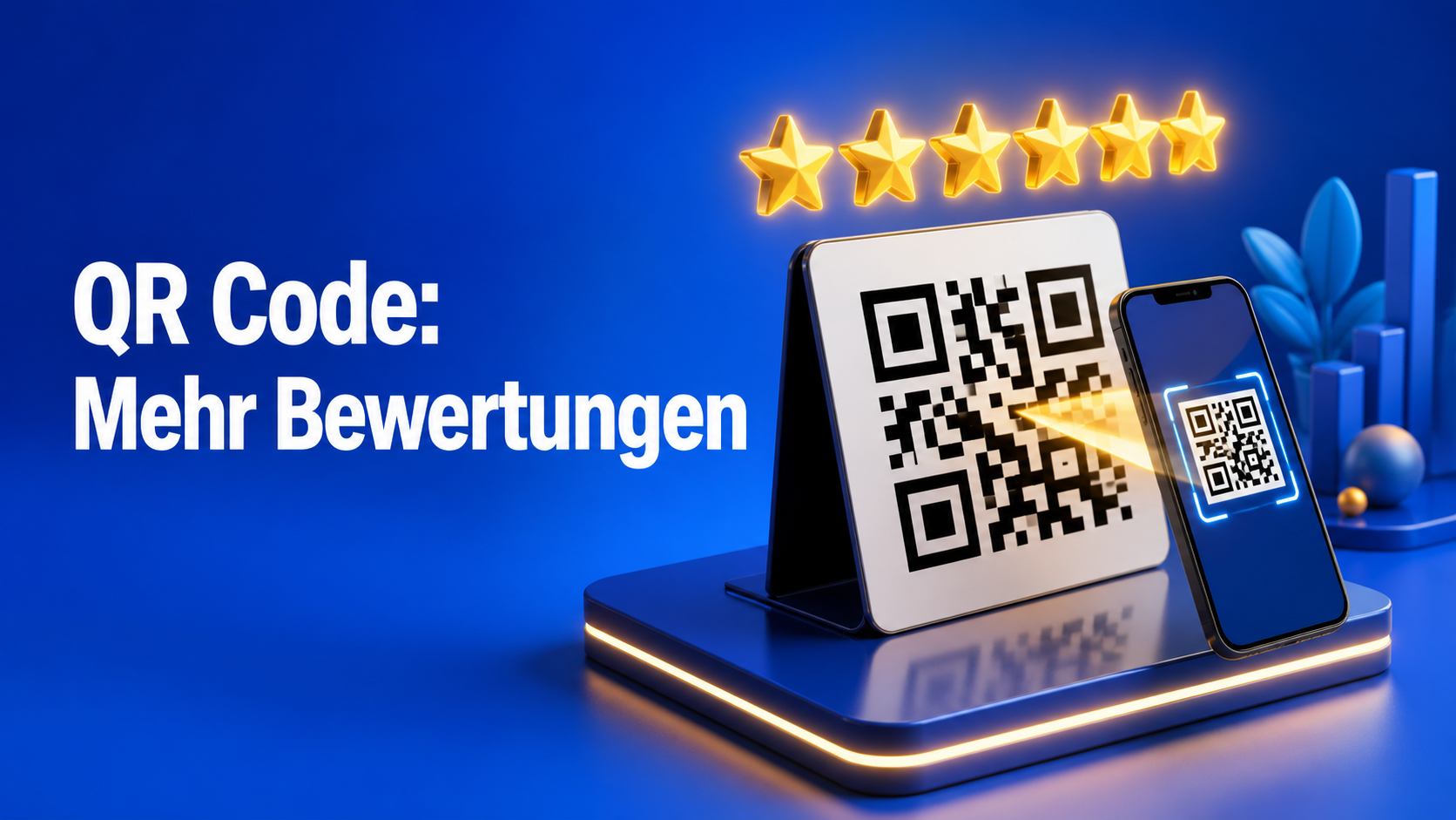 Google Unternehmensprofil QR Code für mehr Kundenbewertungen im Betrieb