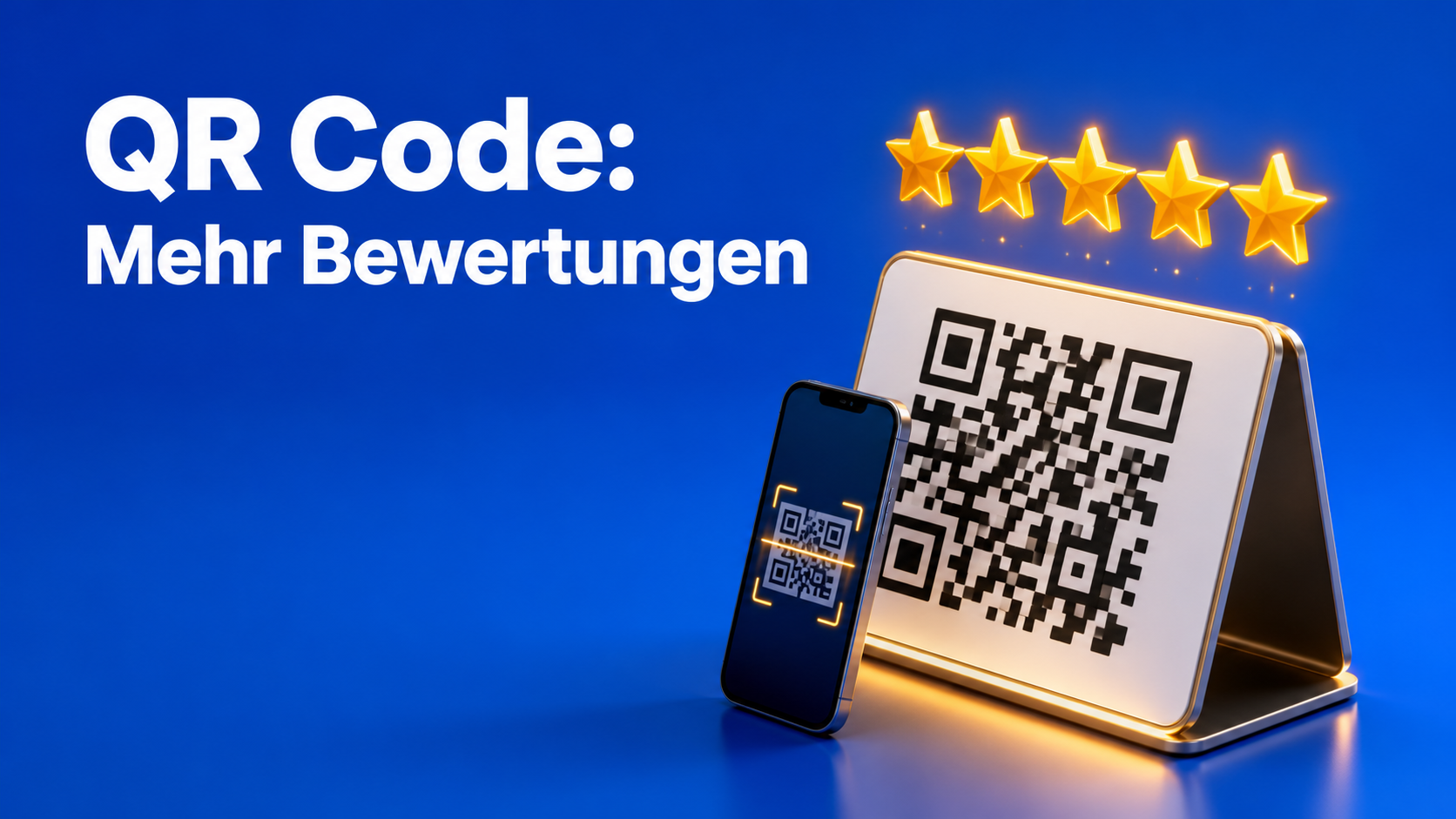 Google Unternehmensprofil QR Code für mehr Kundenbewertungen im Betrieb