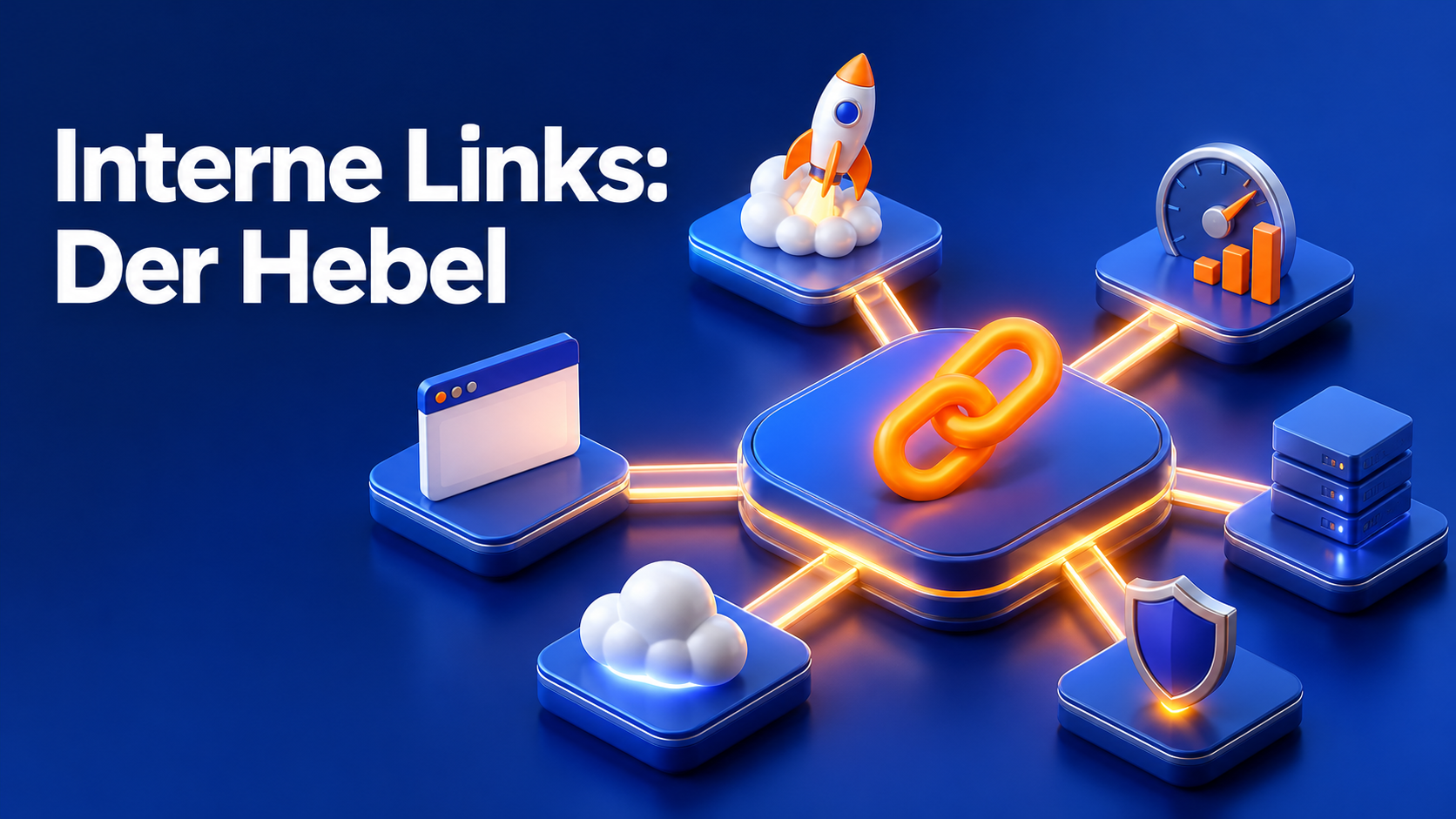 Interne Verlinkung SEO: verbundene Seiten als Netzwerk
