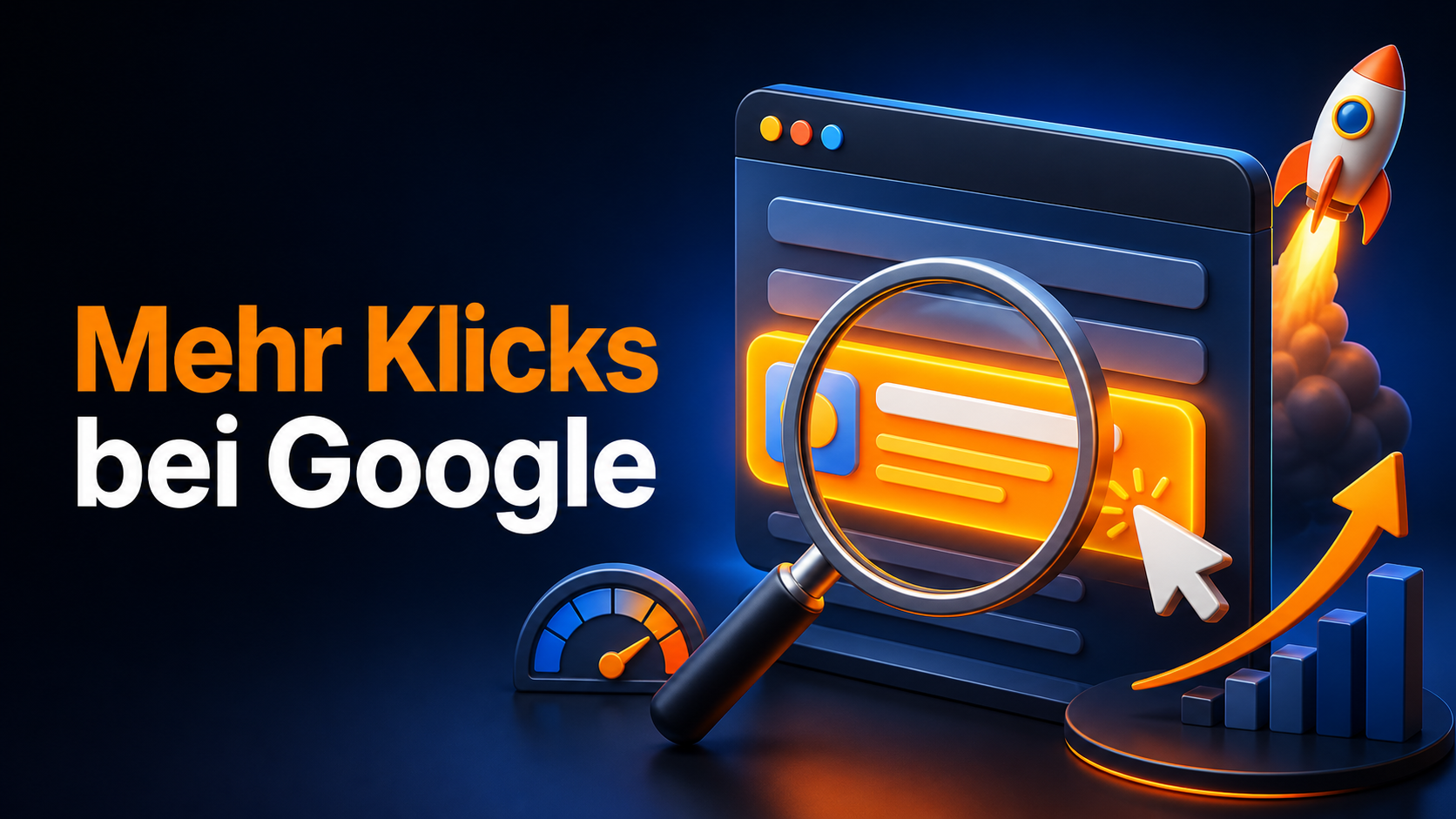 Meta Description schreiben: Suchergebnis als leuchtende Karte im Browserfenster